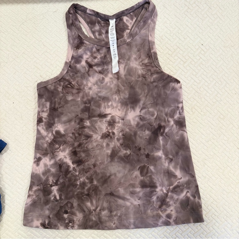Lululemon Athletica Purple Tie-Dye Tank Top